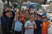  طلاب الصف الرابع في مدرسة الراشدية باللد يستقبلون طلاب مدرسة "زبولون هامر"